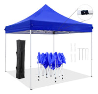 Carpa Plegable 3x3 Estructura Blanca Toldo Impermeable Reforzado
