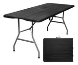 Mesa Portátil Plegable 1.80m Portafolio Efecto Madera