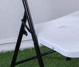 Paquete 6 Sillas Plegables Para Comedor Y Eventos Plástico Blanco