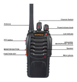 Radio Baofeng Bf-888h Con Usb Uhf 2 Vias Manos Libres