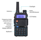 5 Radios Uv-5r Baofeng Walkie Talkie Uhf Vhf 2 Vias