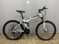 Bicicleta Plegable De Montaña Rodada 26" 21 Velocidades Blanco