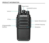 10 Radios Walkie Talkie Baofeng Bf-c3 Uhf 2 Vias Usb