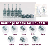 Lote 100 Cartuchos Dr. Pen M8 Microagujas Mym Facial