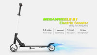 Scooter Eléctrico Megawheels Plegable S1 R5.5 8km Blanco