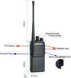 Set 10 Radios Baofeng Bf-c2 Uhf Walkie Talkie Usb Meses S/in