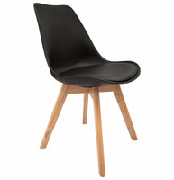 Silla Hood Paquete De 4 Eames Clásica Adulto Negra