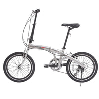 Bicicleta Plegable Rodada 20" 6 Velocidades Shimano